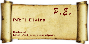 Pál Elvira névjegykártya