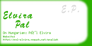 elvira pal business card